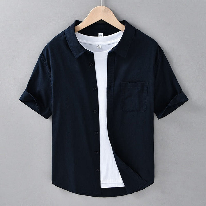 Tropicana 100% Linen Short Sleeve-Melbourne Meadow