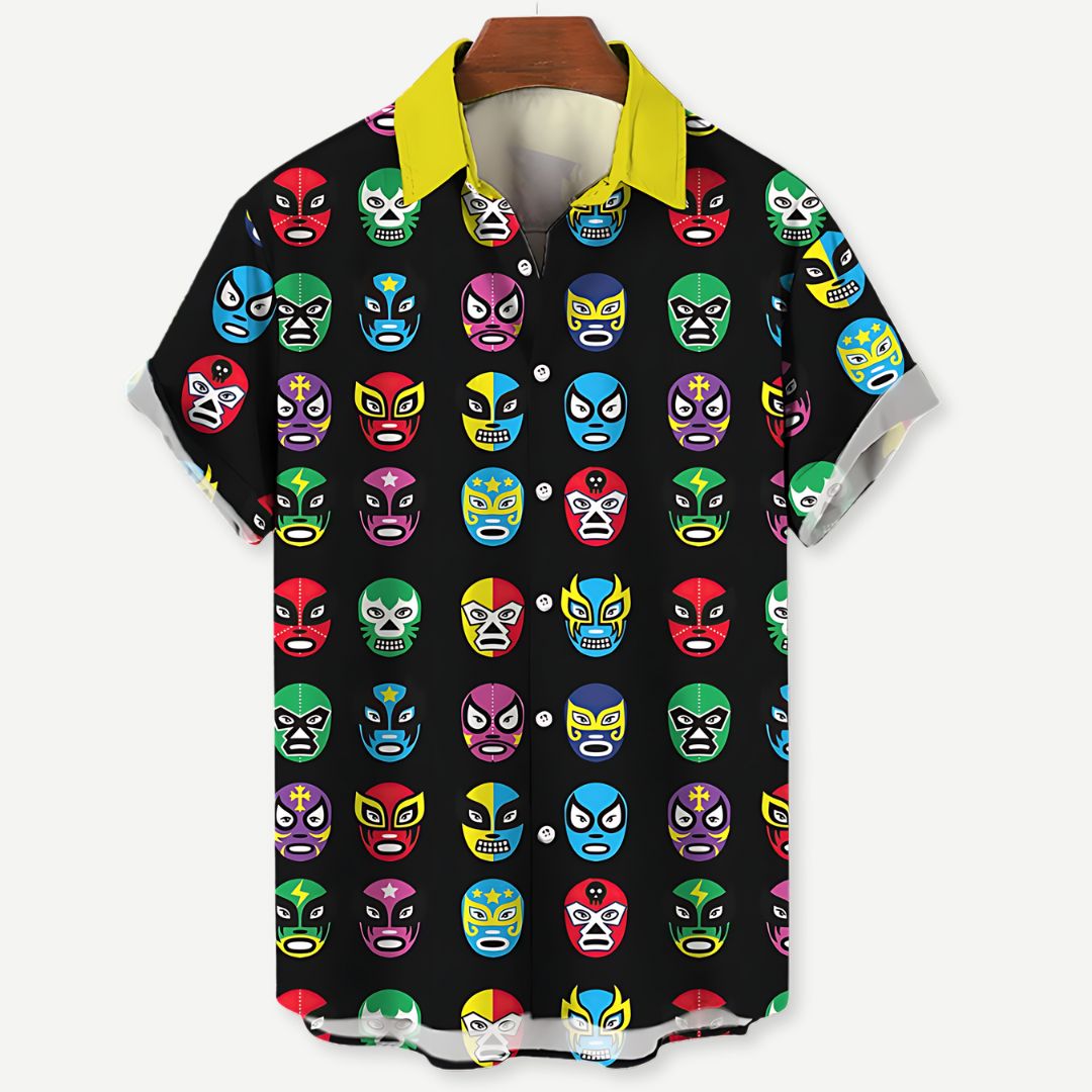 Relaxed Masked Mania Shirt-Melbourne Meadow
