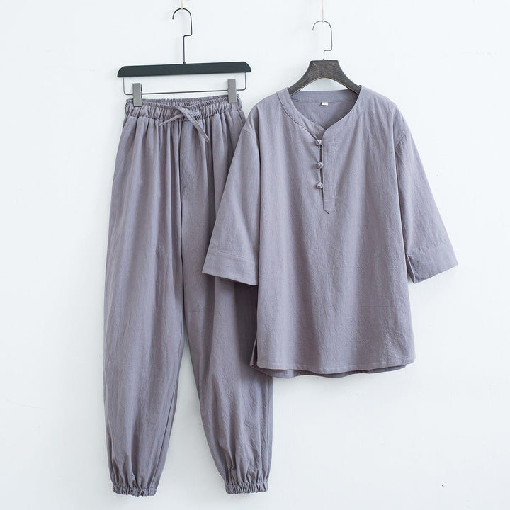 Zaranta Linen Two Piece Set-Melbourne Meadow
