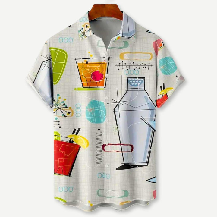 Relaxed "Happy Hour" Shirt-Melbourne Meadow