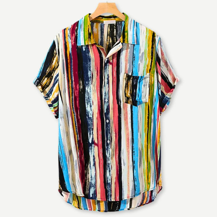 Relaxed Brushstroke Shirt-Melbourne Meadow