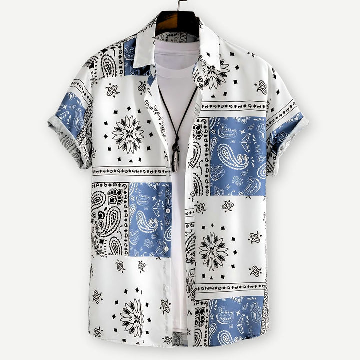 Relaxed Paisley Pattern Shirt-Melbourne Meadow