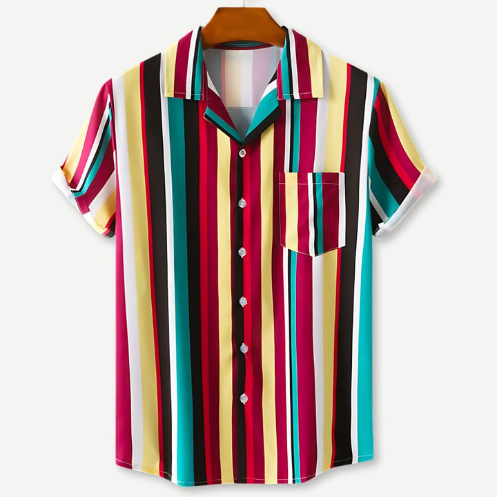 Relaxed Striped Shirt-Melbourne Meadow