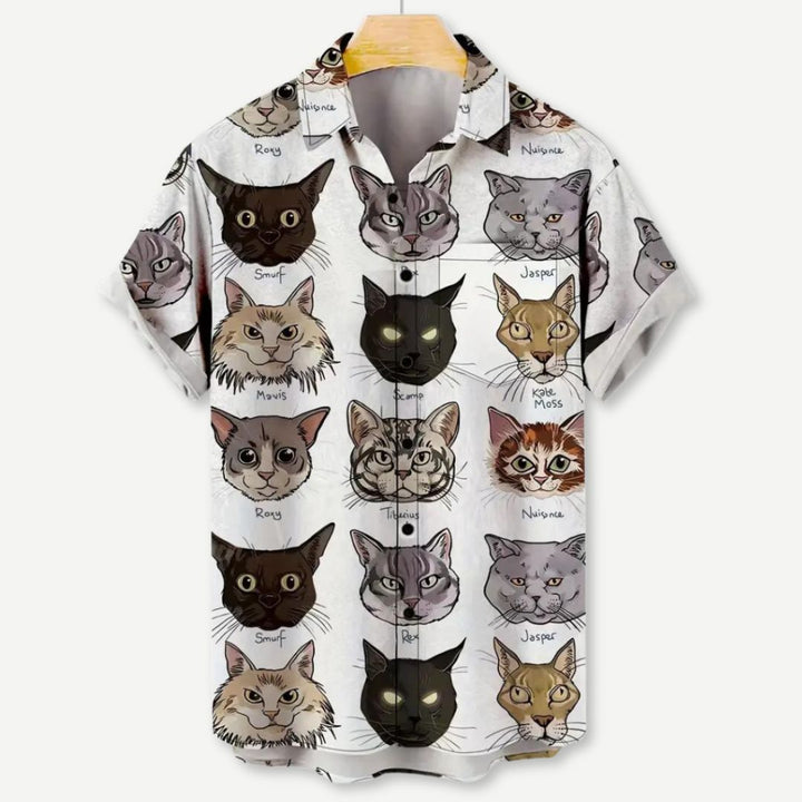 Relaxed "Purrr-sonality" Shirt-Melbourne Meadow