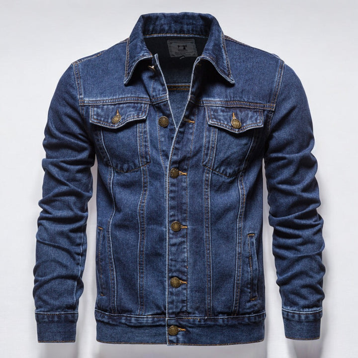 Maverick Washed Denim Jacket-Melbourne Meadow