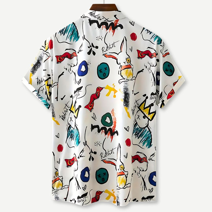 Relaxed "Rabbit King" Shirt-Melbourne Meadow