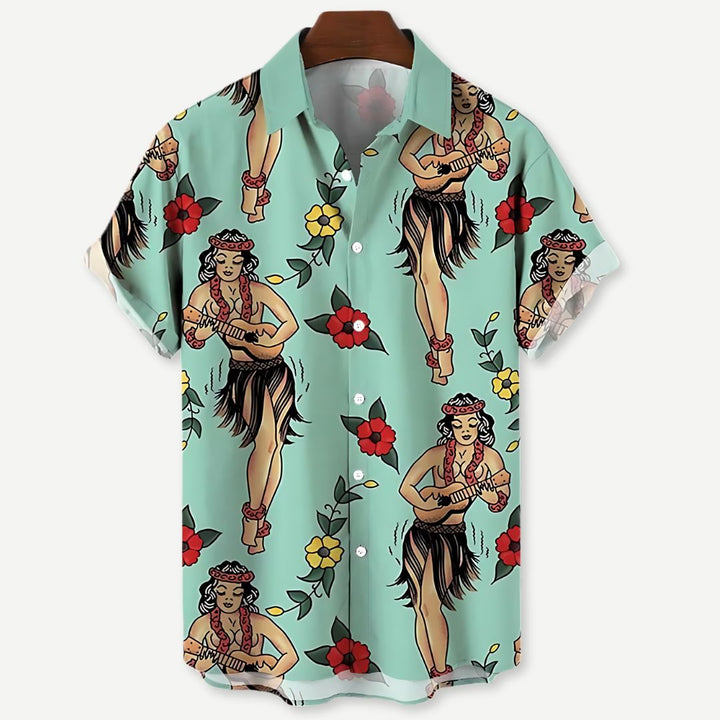 Relaxed "Luau Vibes" Shirt-Melbourne Meadow