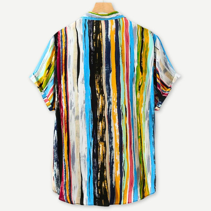 Relaxed Brushstroke Shirt-Melbourne Meadow