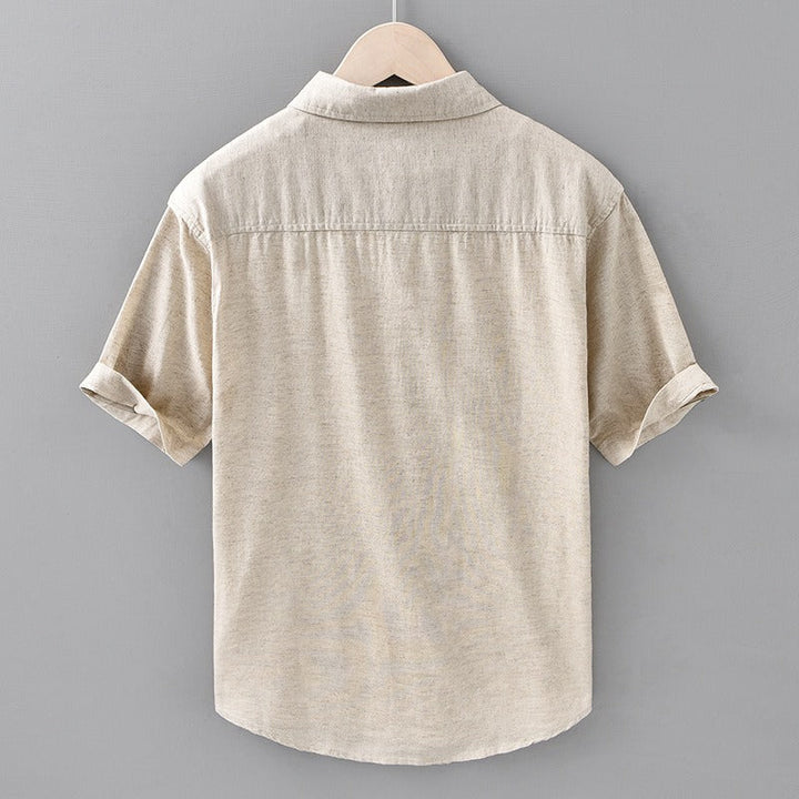 Tropicana 100% Linen Short Sleeve-Melbourne Meadow