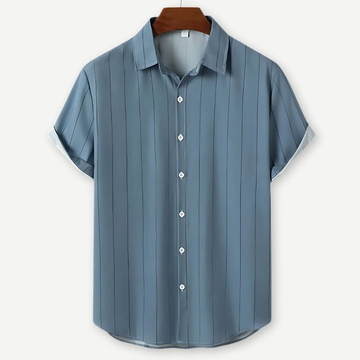 Relaxed Pinstripe Shirt-Melbourne Meadow