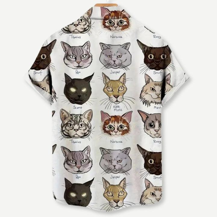 Relaxed "Purrr-sonality" Shirt-Melbourne Meadow