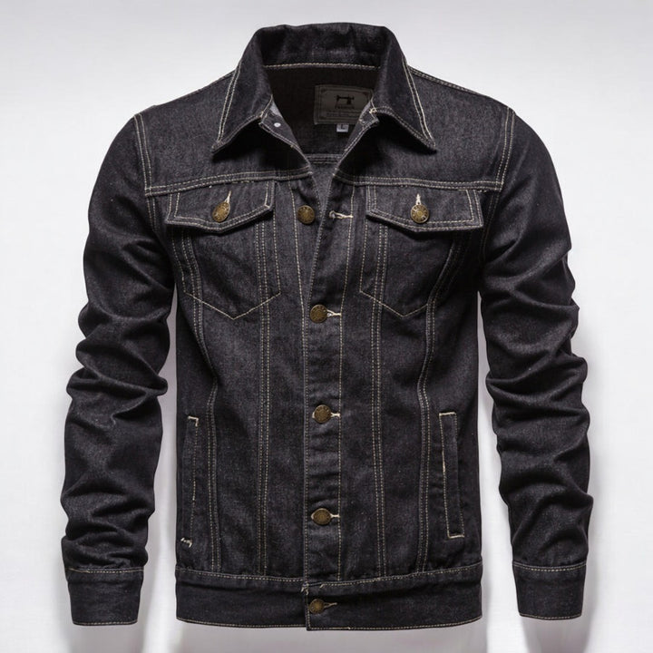 Maverick Washed Denim Jacket-Melbourne Meadow