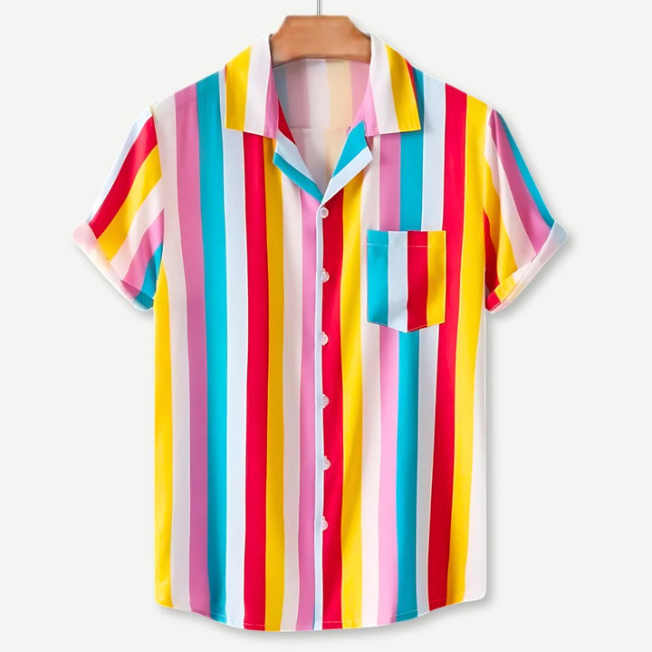 Relaxed Striped Shirt-Melbourne Meadow