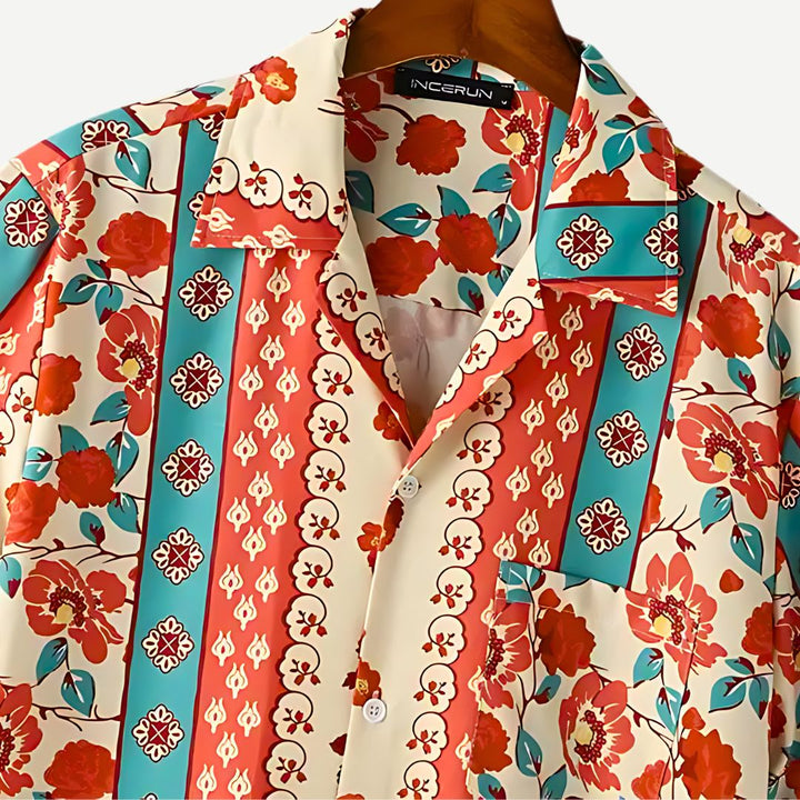 Rose Bloom Summer Collar Shirt-Melbourne Meadow