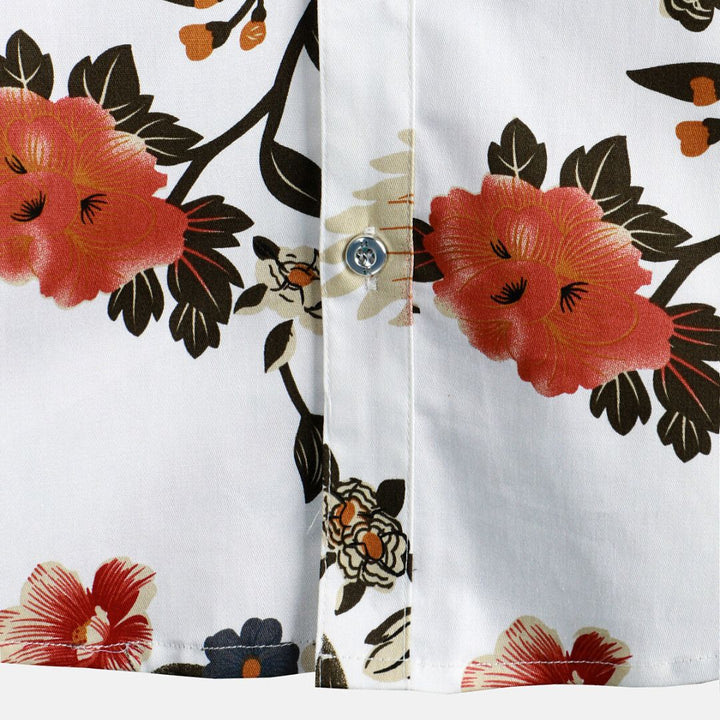 Relaxed Flight of Flowers Shirt-Melbourne Meadow