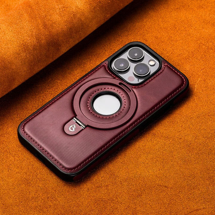 iPhone Leather Case with Magsafe-Melbourne Meadow