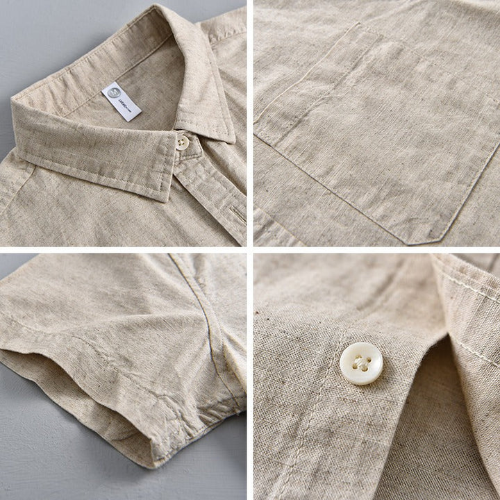 Tropicana 100% Linen Short Sleeve-Melbourne Meadow