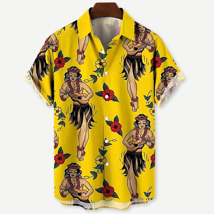 Relaxed "Luau Vibes" Shirt-Melbourne Meadow