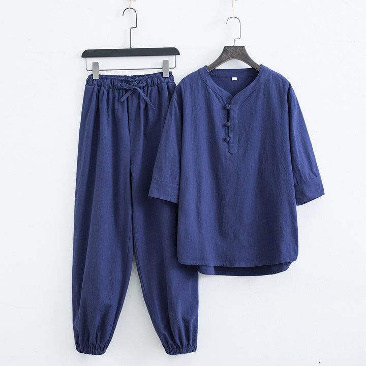 Zaranta Linen Two Piece Set-Melbourne Meadow