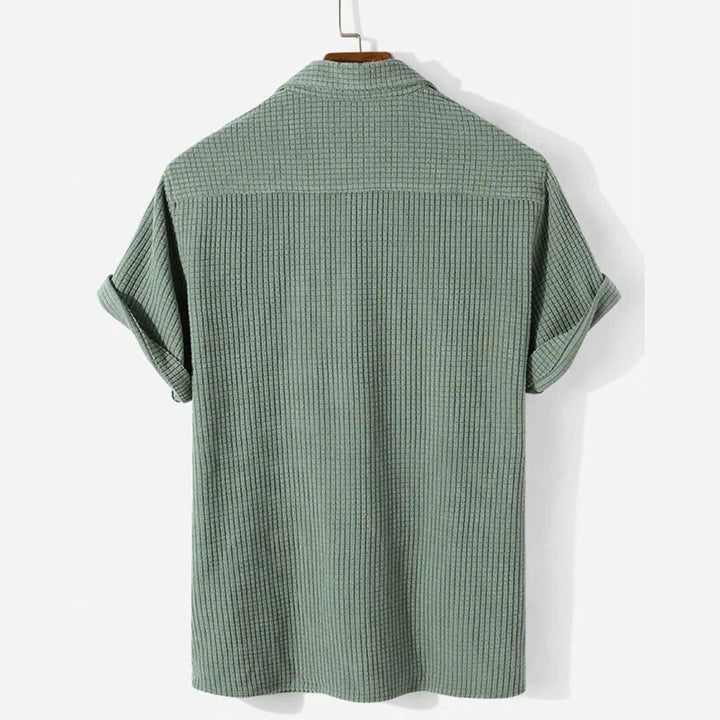 Relaxed Textured Polo-Melbourne Meadow