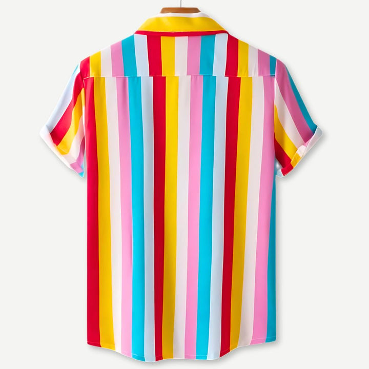 Relaxed Striped Shirt-Melbourne Meadow