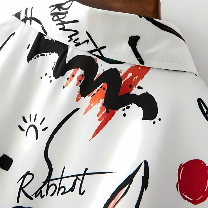 Relaxed "Rabbit King" Shirt-Melbourne Meadow