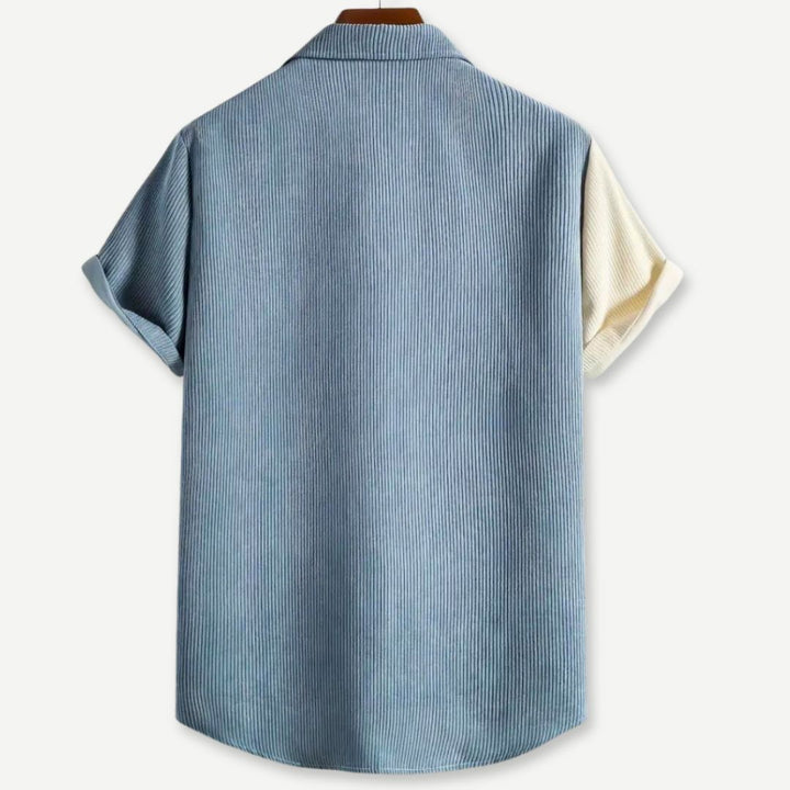 Relaxed Two-Tone Ribbed Shirt-Melbourne Meadow