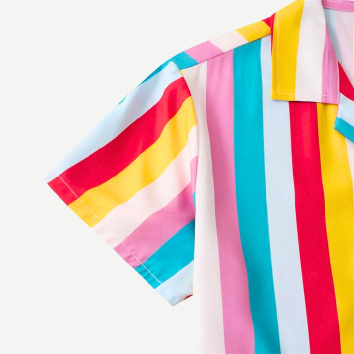 Relaxed Striped Shirt-Melbourne Meadow