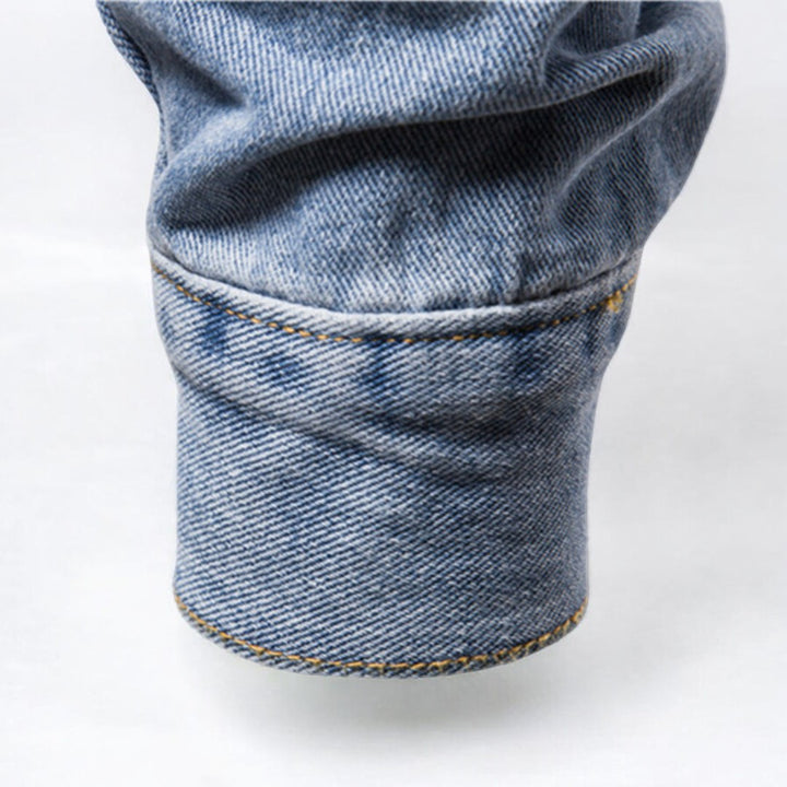 Maverick Washed Denim Jacket-Melbourne Meadow