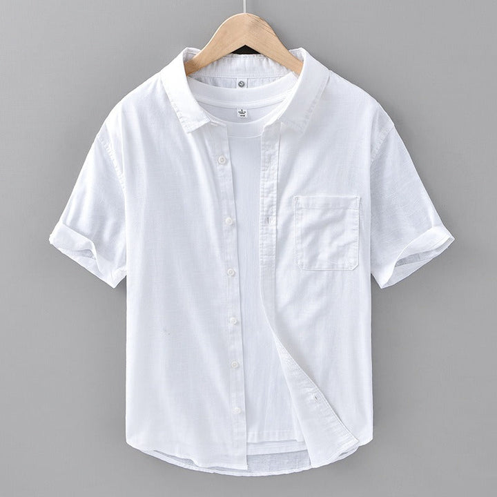 Tropicana 100% Linen Short Sleeve-Melbourne Meadow