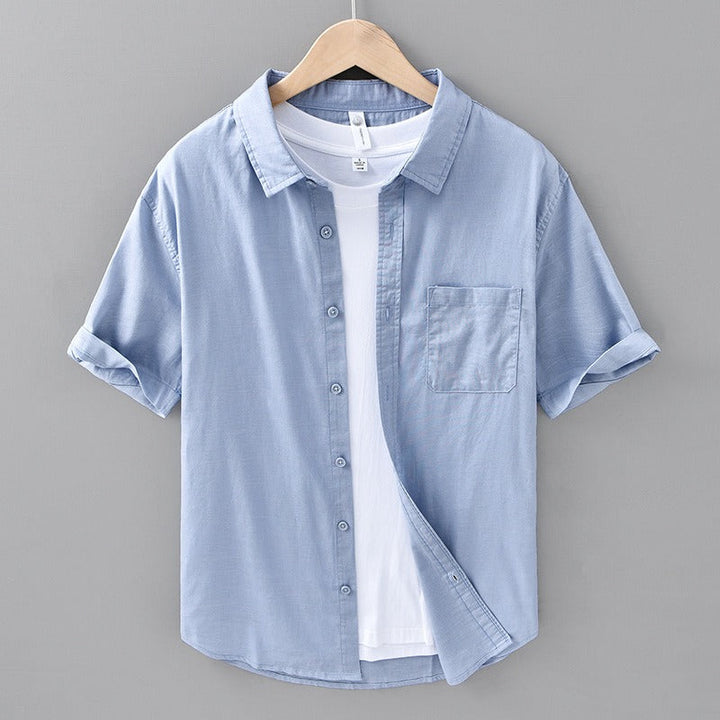Tropicana 100% Linen Short Sleeve-Melbourne Meadow