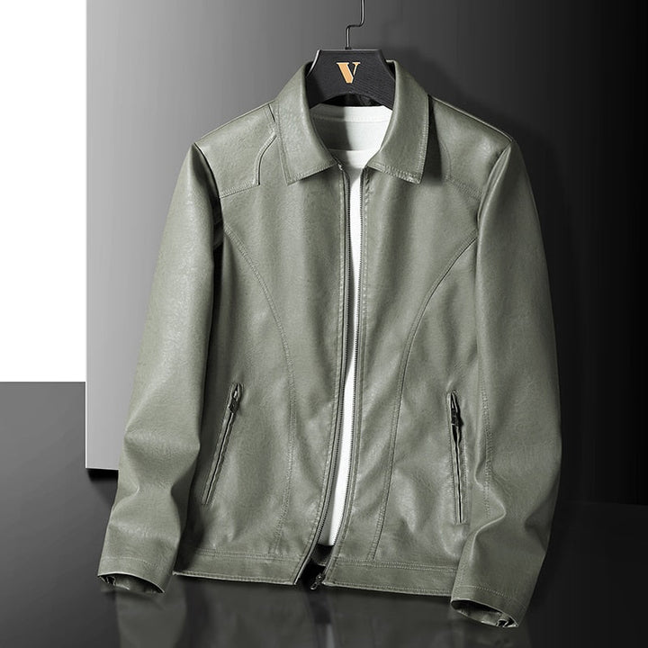 Enforcer Leather Jacket-Melbourne Meadow