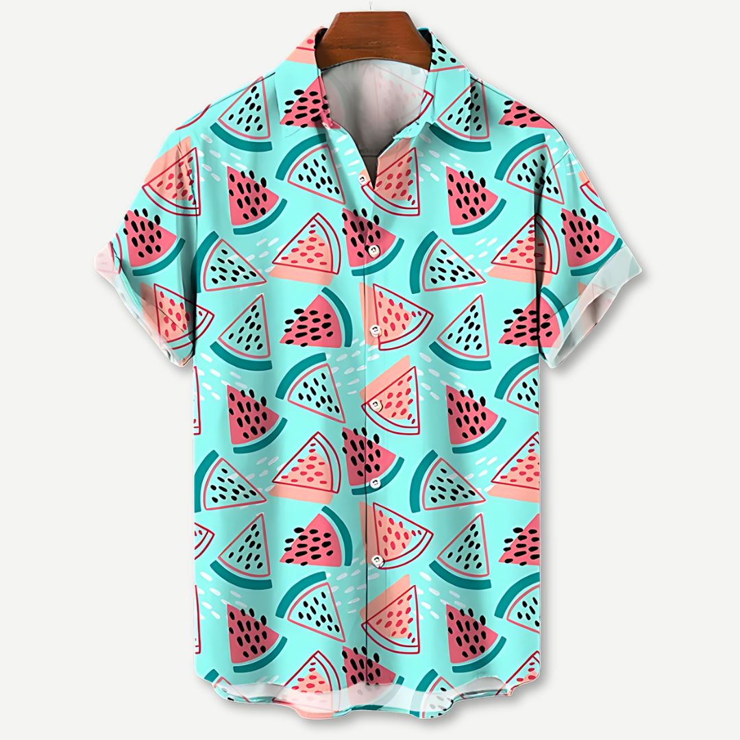 Relaxed "Watermelon Sugar" Shirt-Melbourne Meadow