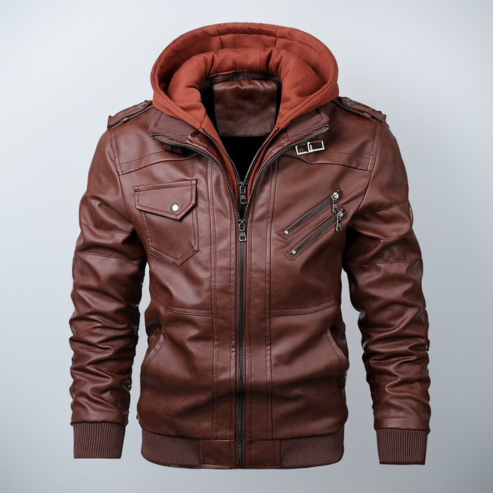Archibald Premium Leather Jacket-Melbourne Meadow