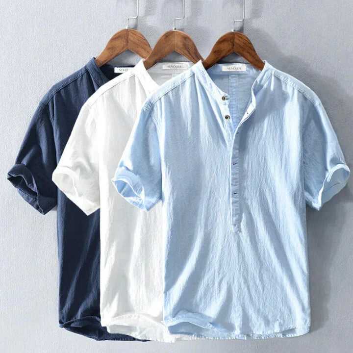 Malaga Premium Linen Shirt-Melbourne Meadow