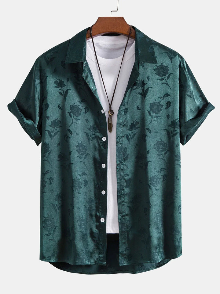Midnight Rose Bloom Shirt-Melbourne Meadow