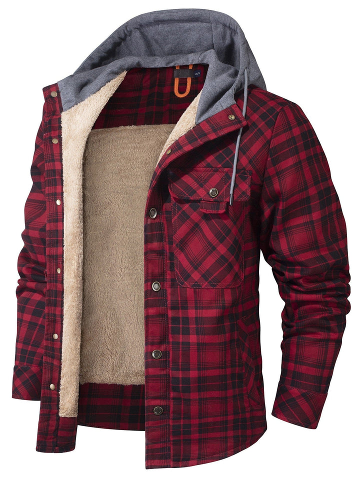 Highlander Hooded Flannel Jacket (9 Designs) - Melbourne Meadow