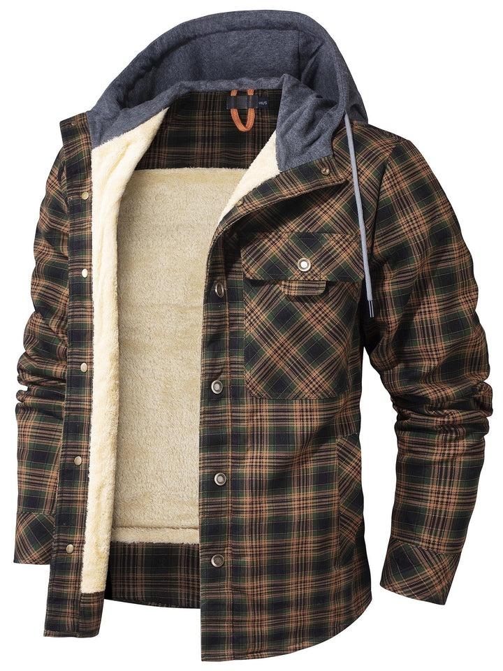 Highlander Hooded Flannel Jacket (9 Designs) - Melbourne Meadow