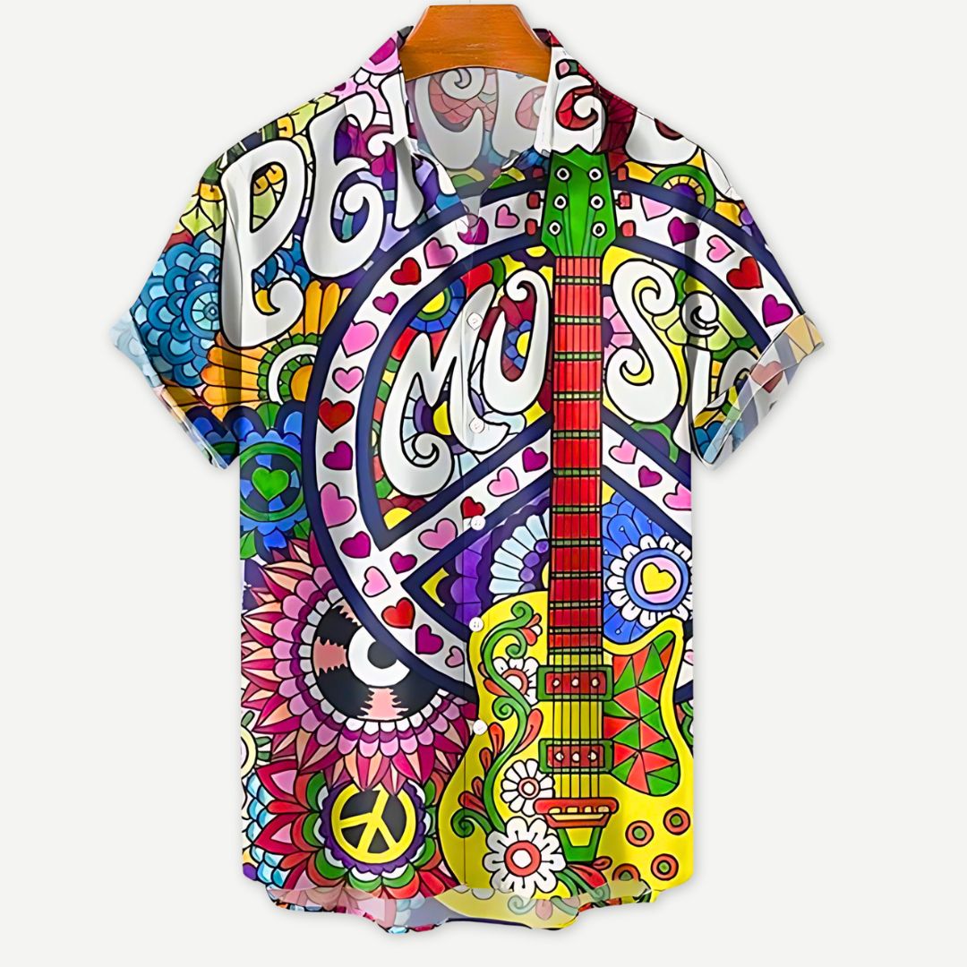 Relaxed Peace & Love Shirt - Melbourne Meadow