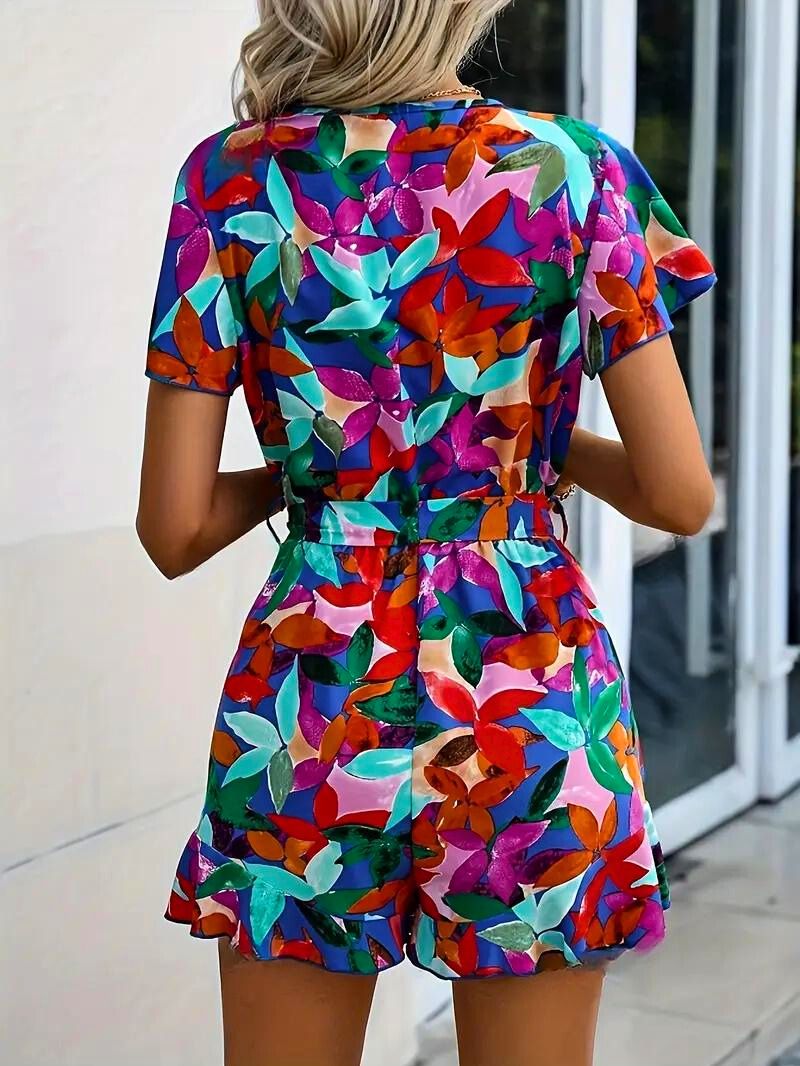 Vibrant Flora Romper - Melbourne Meadow