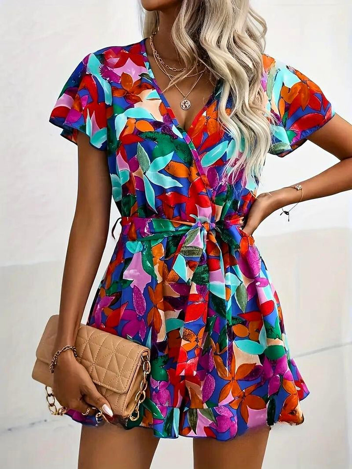 Vibrant Flora Romper - Melbourne Meadow