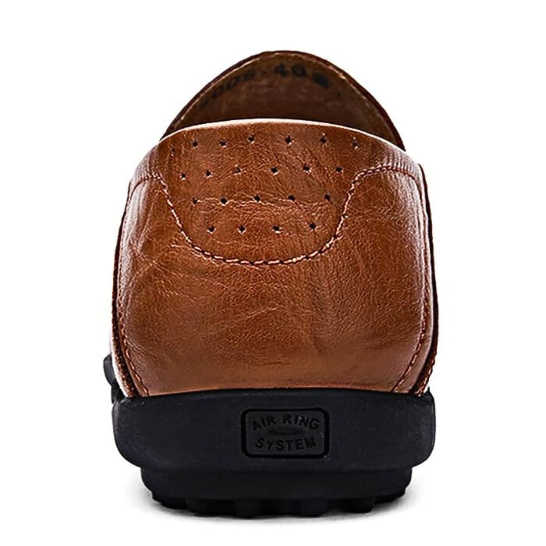 Genuine Leather "Air-Flow" Loafers - Melbourne Meadow