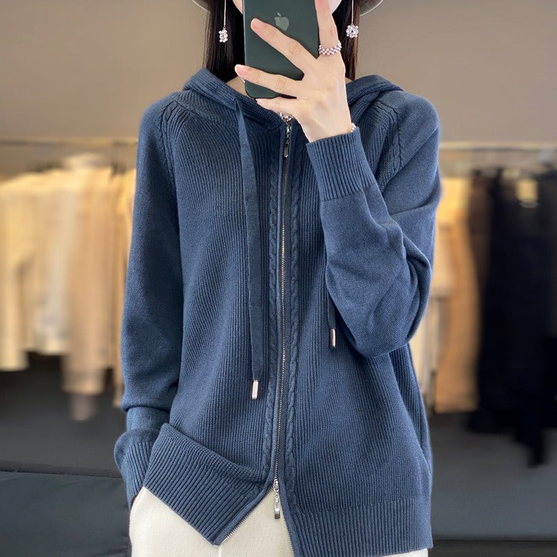 Florence Zipper Hoodie - Melbourne Meadow