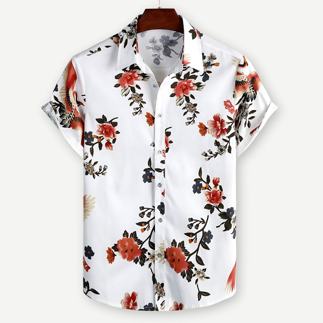 Relaxed Flight of Flowers Shirt - Melbourne Meadow