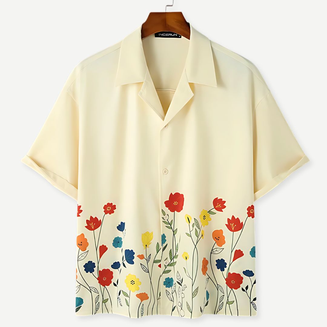 Floral Summer Collar Shirt - Melbourne Meadow