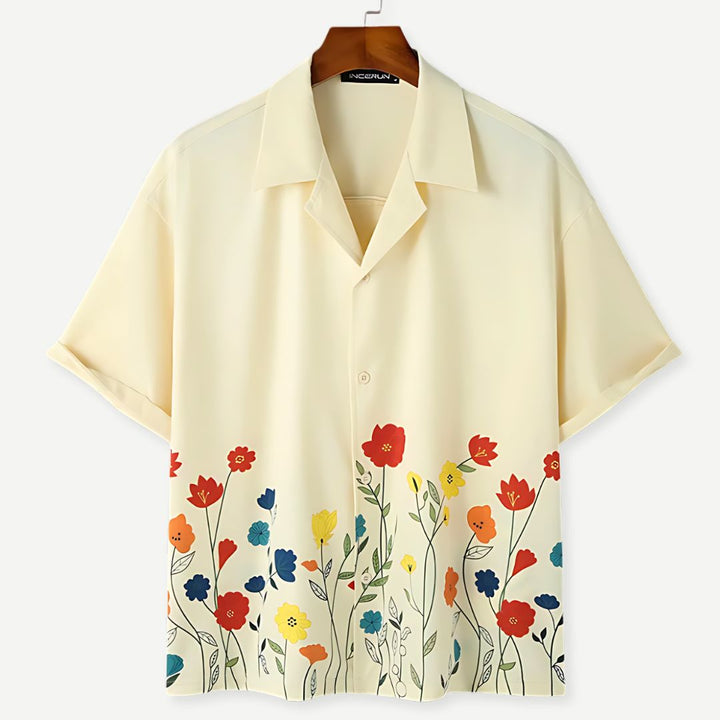 Floral Summer Collar Shirt - Melbourne Meadow