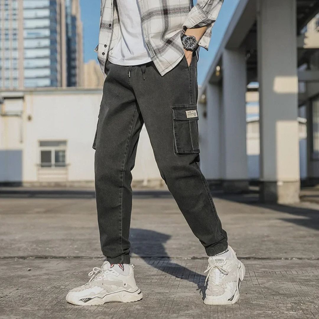 Utility Denim Joggers - Melbourne Meadow