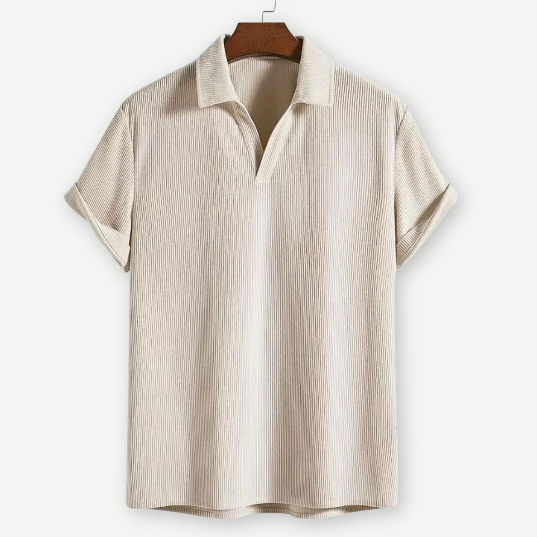 Ribbed Johnny Collar Polo - Melbourne Meadow