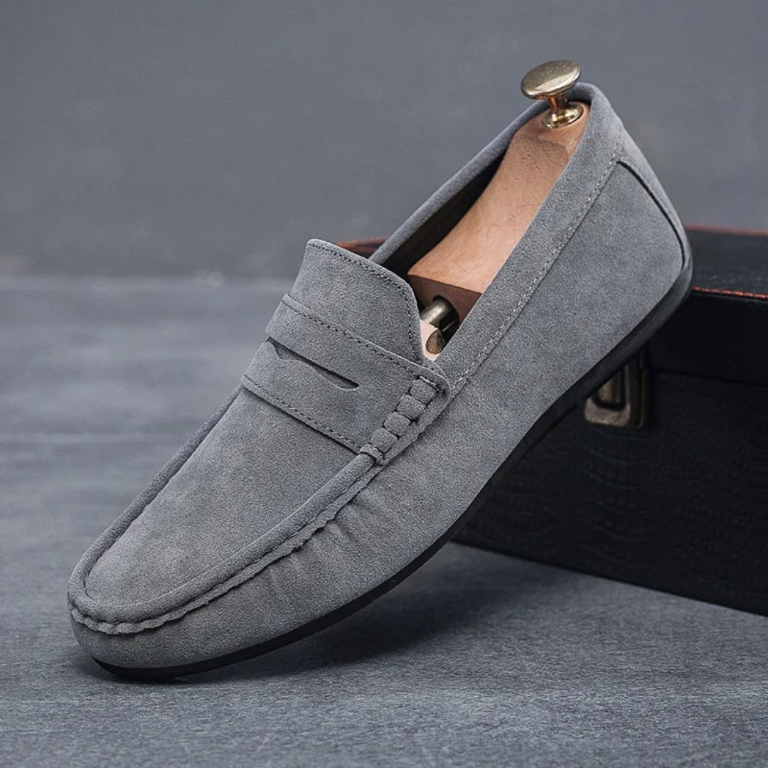 Suede Driving Loafers - Melbourne Meadow