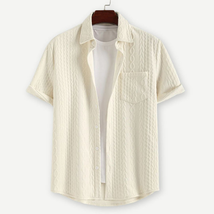 Lux Knitted Ivory Shirt - Melbourne Meadow